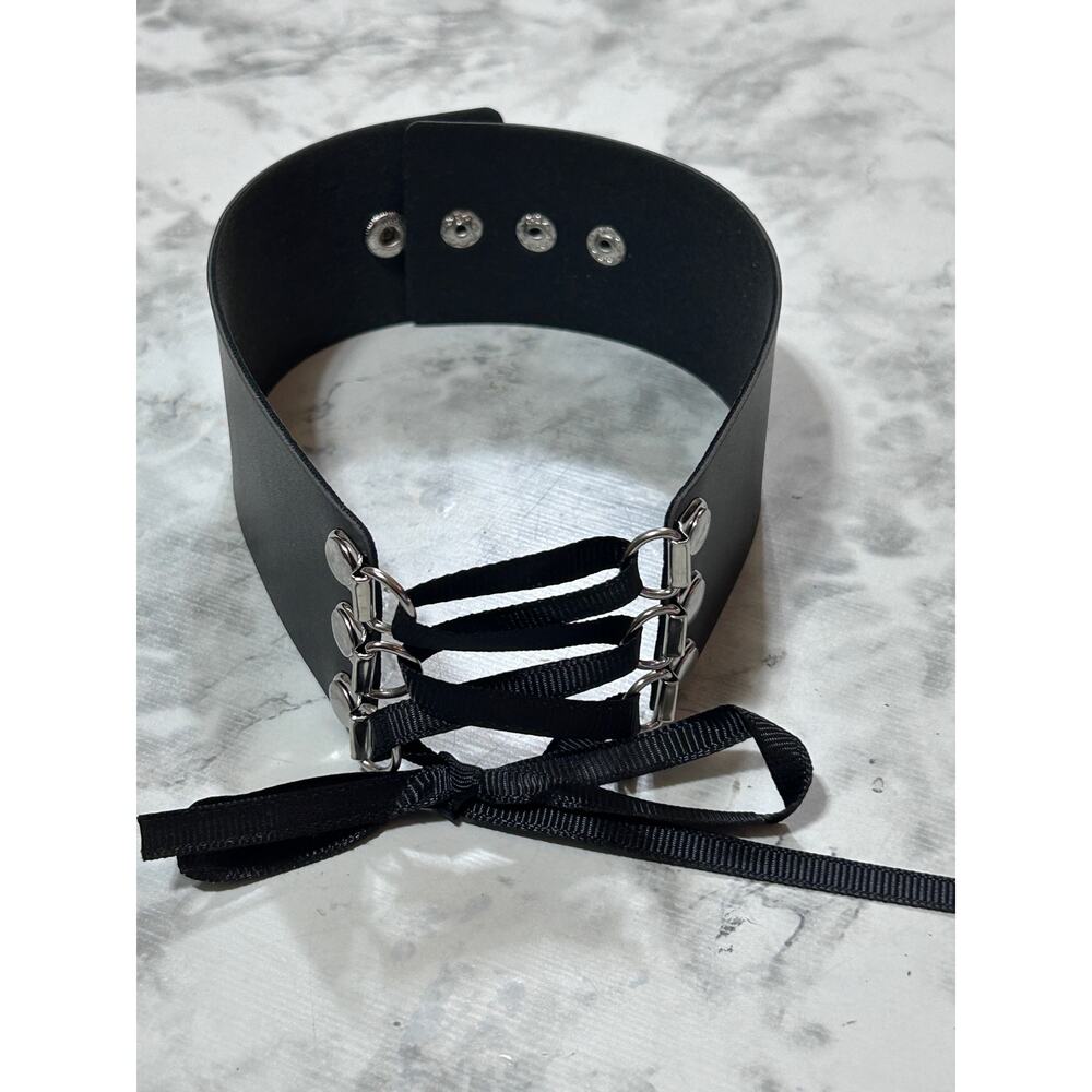 1pc Gothic Whimsygoth Punk Style Black Choker Chain Choker Necklace Gothic Emo - Picture 8 of 8